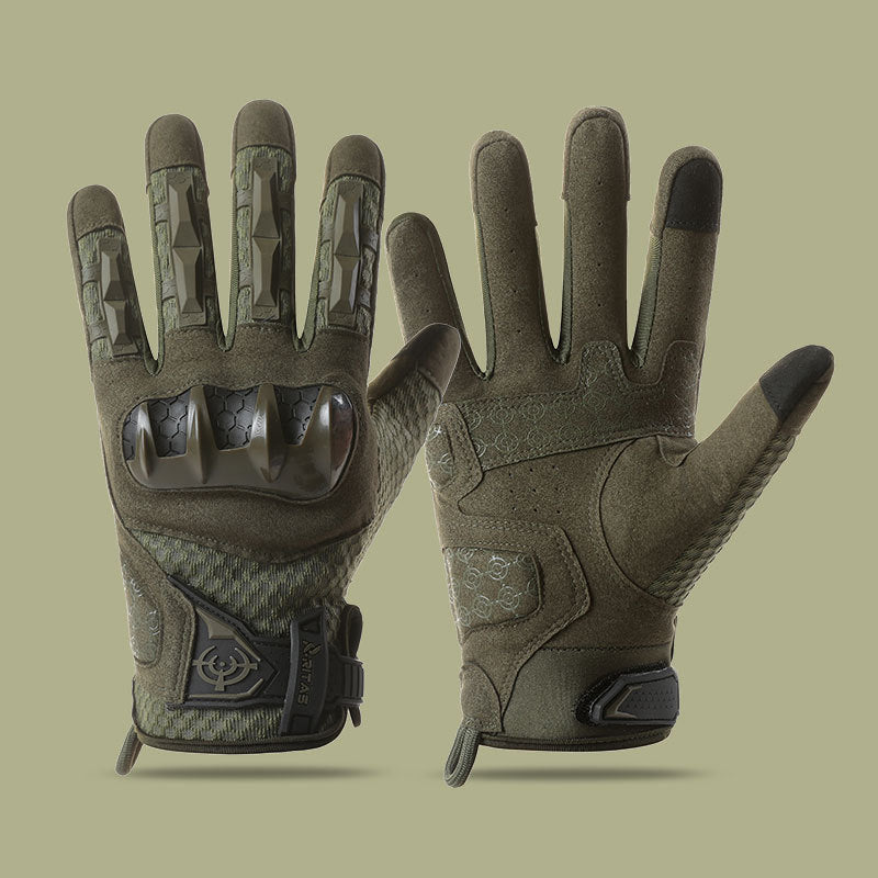 Tactical Gloves Outdoor Training Fitness Skid Resistant Hard Case Cycling Tactical Protection Climbing All Finger Gloves