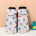 Children's Ski Gloves Outdoor Winter Warm Fleece Thick Play Snow Windproof Boys Waterproof Coldproof Gloves