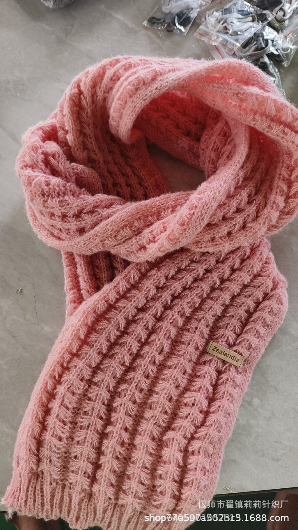 Scarf women autumn and winter warm knit neck all-match fashion couple classic houndstooth reversible scarf