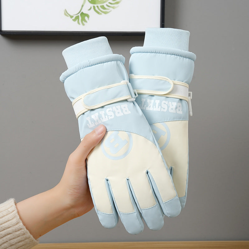 Winter New Ski Gloves Men Men Outdoor Cycling Touchscreen Warm Fleece Padded Gloves Waterproof Non-slip