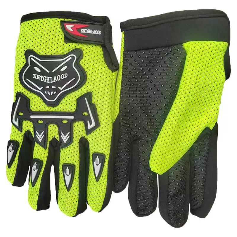 Cross-border Zhejiang Autumn and Winter Cycling Gloves Fox Head Breathable Sports Full Finger Gloves Origin Supplies