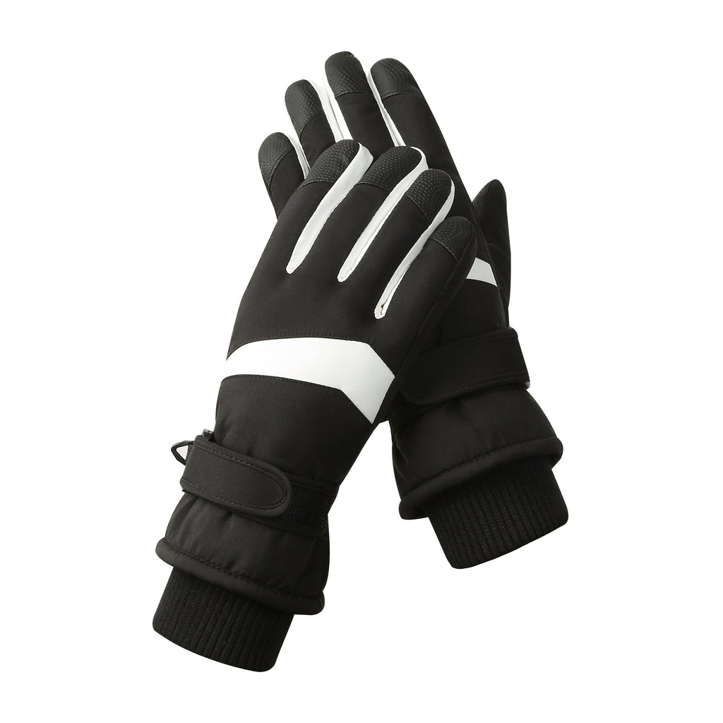 Winter New Ski Gloves Men Men Outdoor Cycling Touchscreen Warm Fleece Padded Gloves Waterproof Non-slip