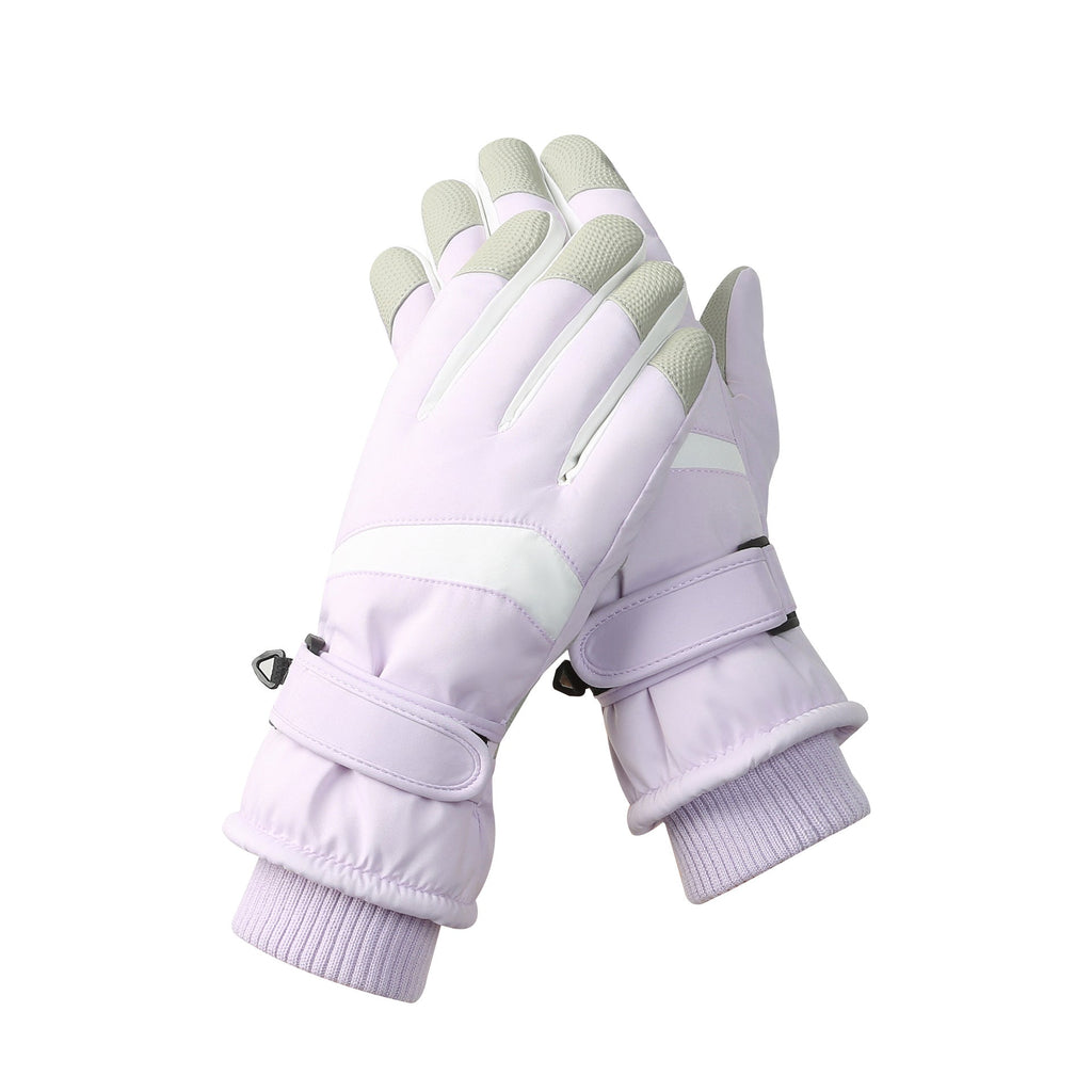 Winter New Ski Gloves Men Men Outdoor Cycling Touchscreen Warm Fleece Padded Gloves Waterproof Non-slip