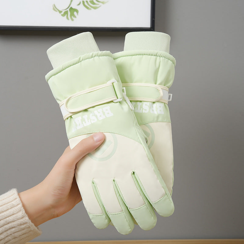 Winter New Ski Gloves Men Men Outdoor Cycling Touchscreen Warm Fleece Padded Gloves Waterproof Non-slip