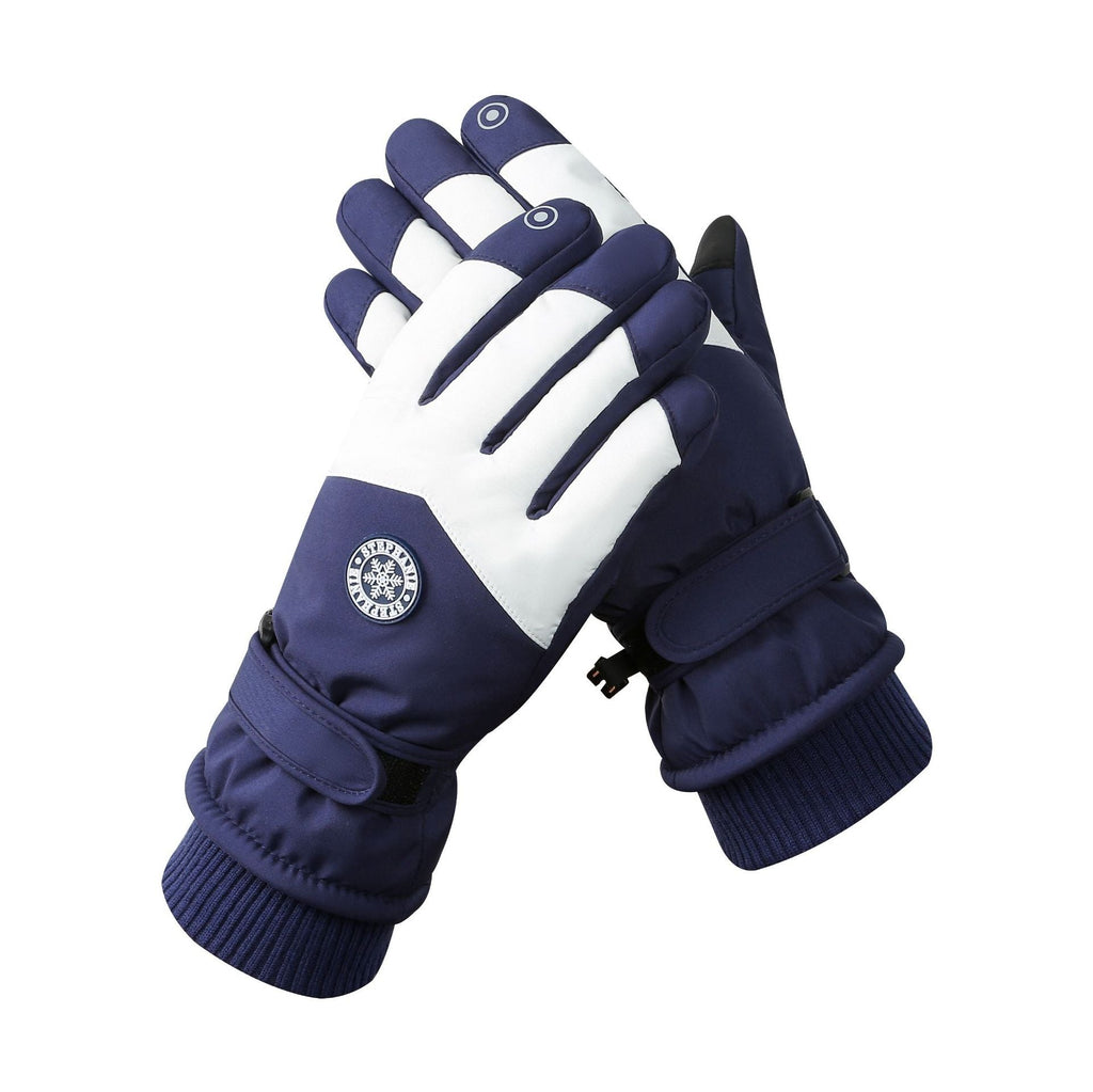 Winter New Ski Gloves Men Men Outdoor Cycling Touchscreen Warm Fleece Padded Gloves Waterproof Non-slip
