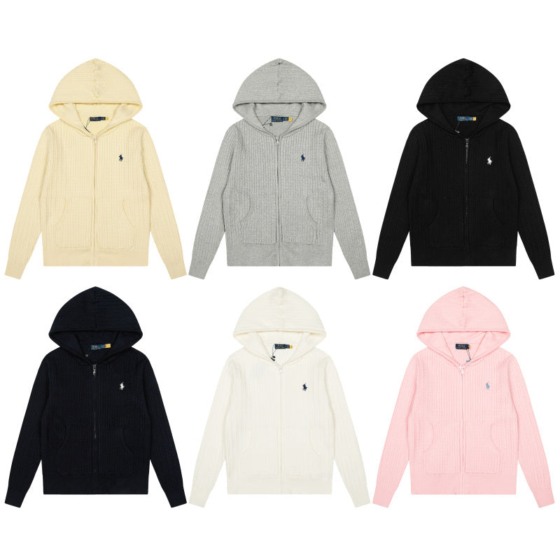 LFC18 New high-quality women's autumn and winter knitted sweater pullover hooded sweater clothing