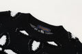 LVC033 New men's and women's autumn and winter cross towel embroidered pattern round neck wool knitted sweater clothing