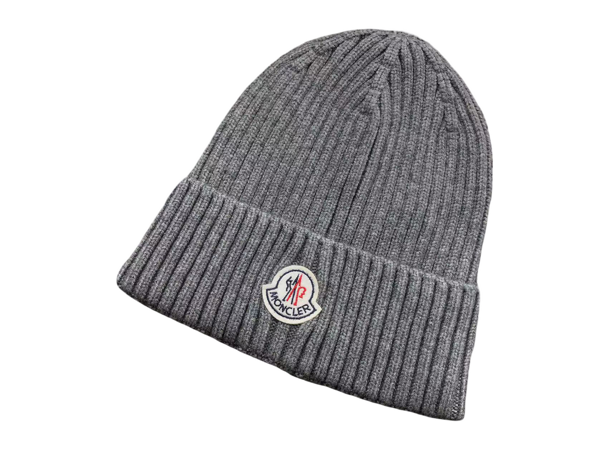 Moncler Wool Beanie Grey