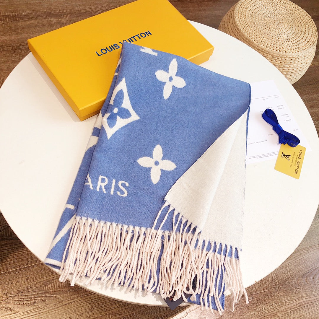 High-end, stylish rabbit hair blend scarf-9700