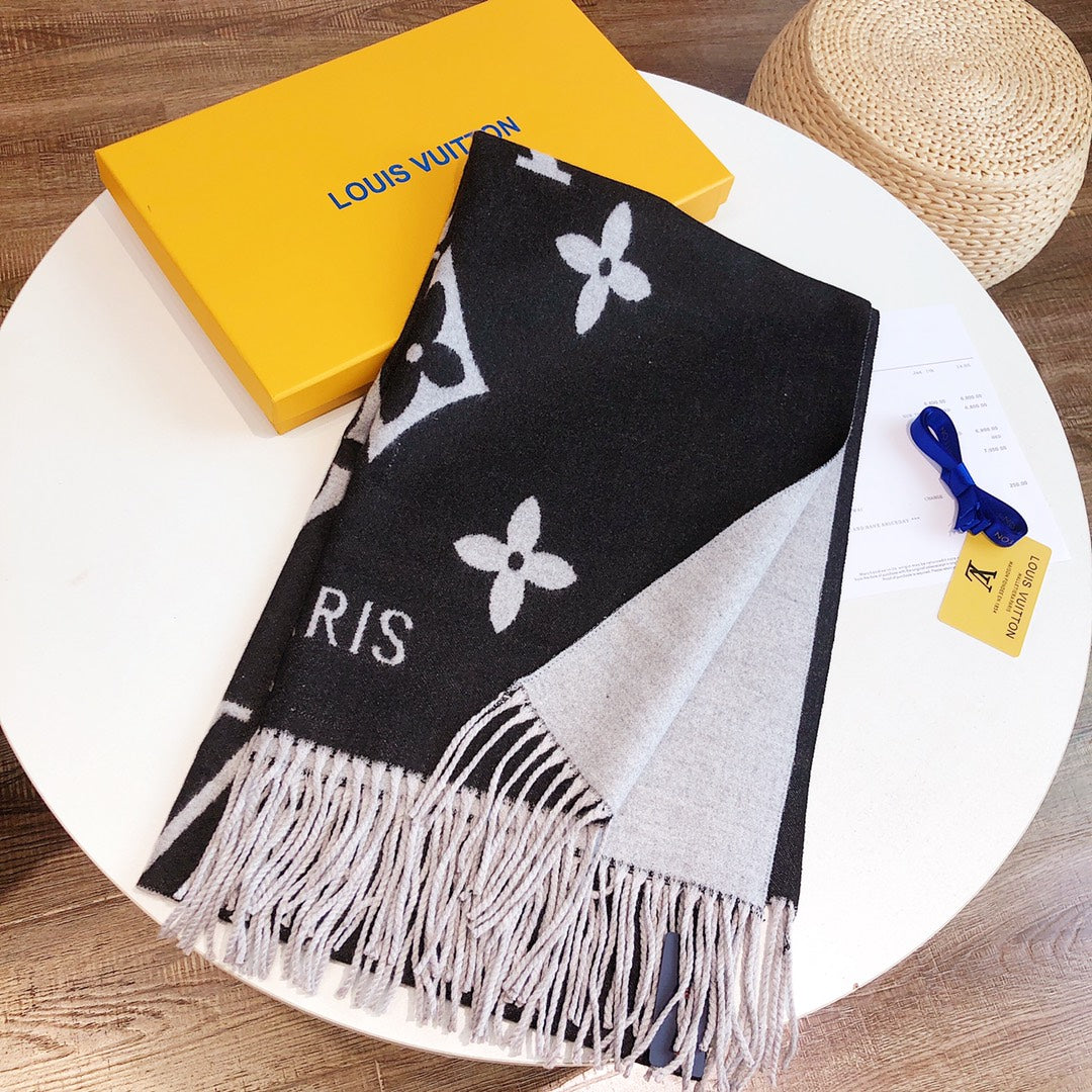 High-end, stylish rabbit hair blend scarf-9704